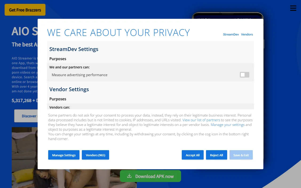 Screenshot of Pornapp